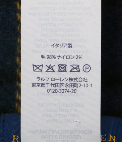ポロ・ラルフローレン ストール パッチワーク チェック NAVY×RED メンズ SIZE ONE SIZE POLO RALPH LAUREN