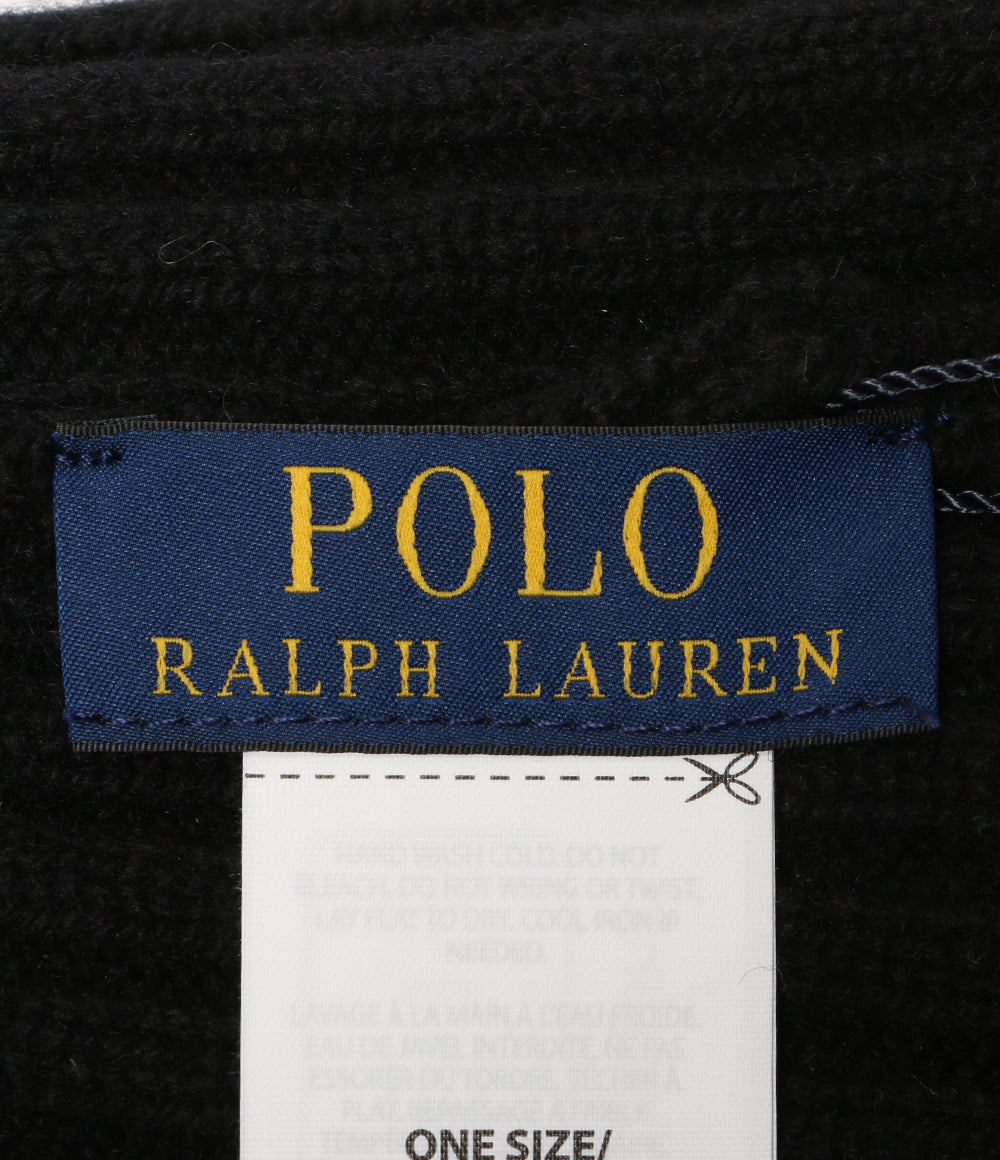 ポロ・ラルフローレン ニット帽 リブ ブラック タグ付 メンズ SIZE ONE SIZE POLO RALPH LAUREN