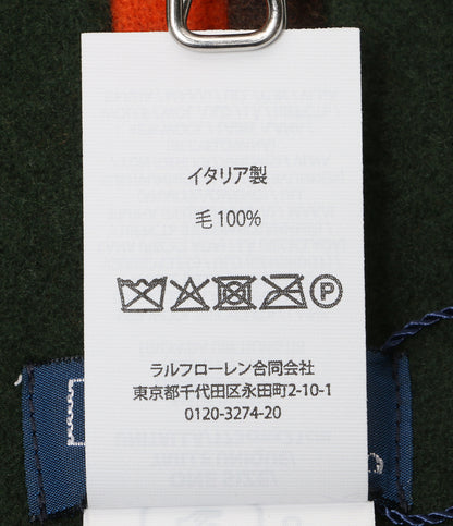POLO RALPH LAUREN クレストストライプド ウール マフラー メンズ SIZE ONE SIZE ポロ・ラルフローレン