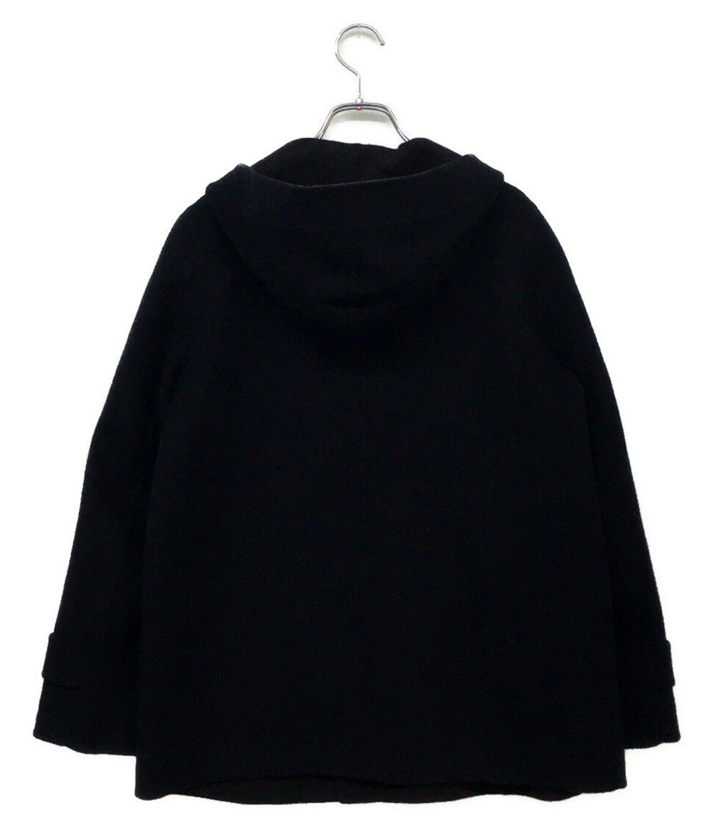 GALERIE VIE ピーコート ダブルフェイス ネイビー フーディー 100％カシミヤ レディース SIZE 1 ギャルリーヴィー