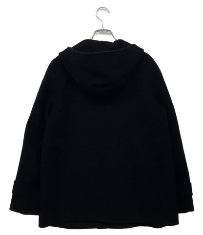 GALERIE VIE ピーコート ダブルフェイス ネイビー フーディー 100％カシミヤ レディース SIZE 1 ギャルリーヴィー