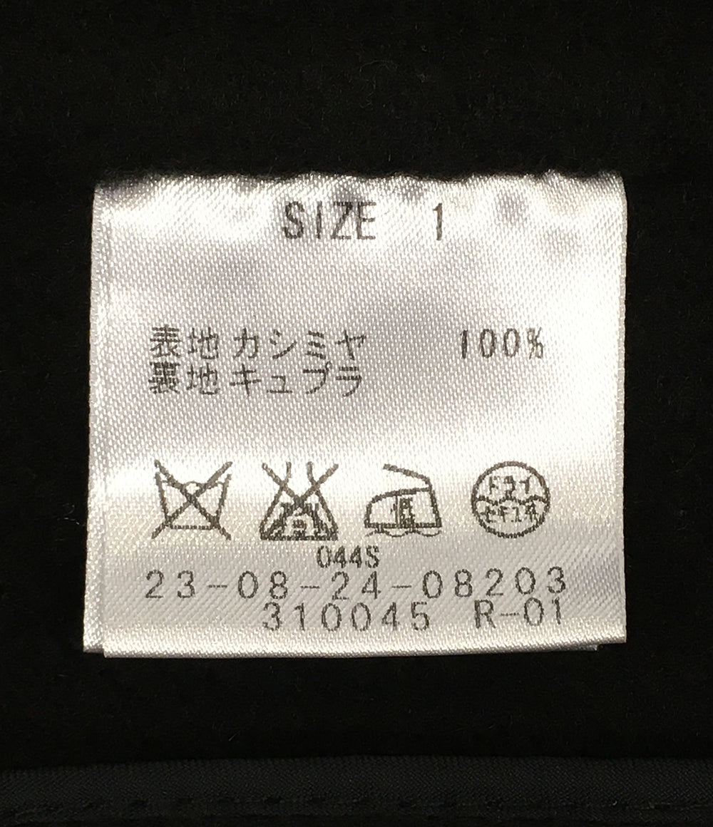 GALERIE VIE ピーコート ダブルフェイス ネイビー フーディー 100％カシミヤ レディース SIZE 1 ギャルリーヴィー