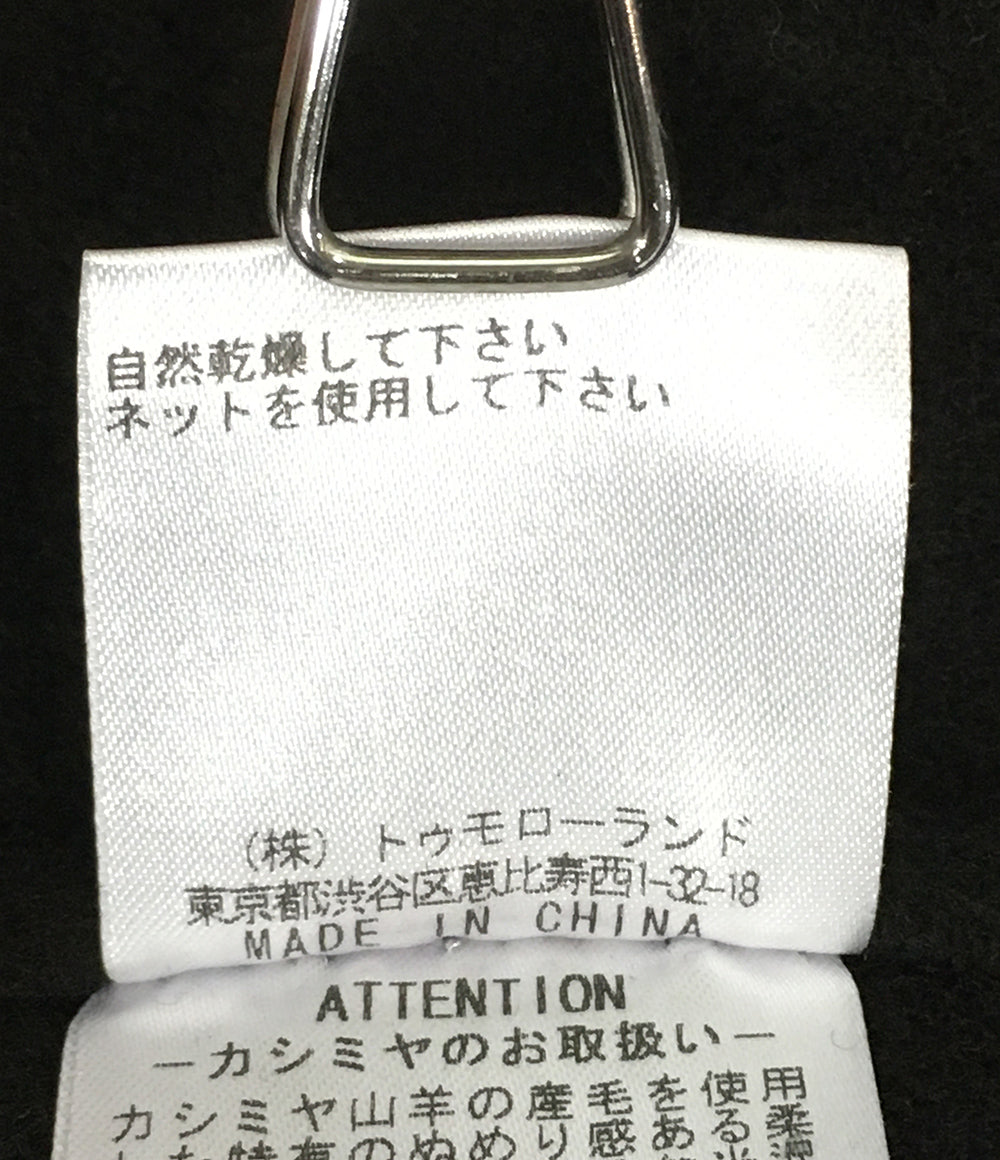 GALERIE VIE ピーコート ダブルフェイス ネイビー フーディー 100％カシミヤ レディース SIZE 1 ギャルリーヴィー