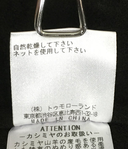 GALERIE VIE ピーコート ダブルフェイス ネイビー フーディー 100％カシミヤ レディース SIZE 1 ギャルリーヴィー
