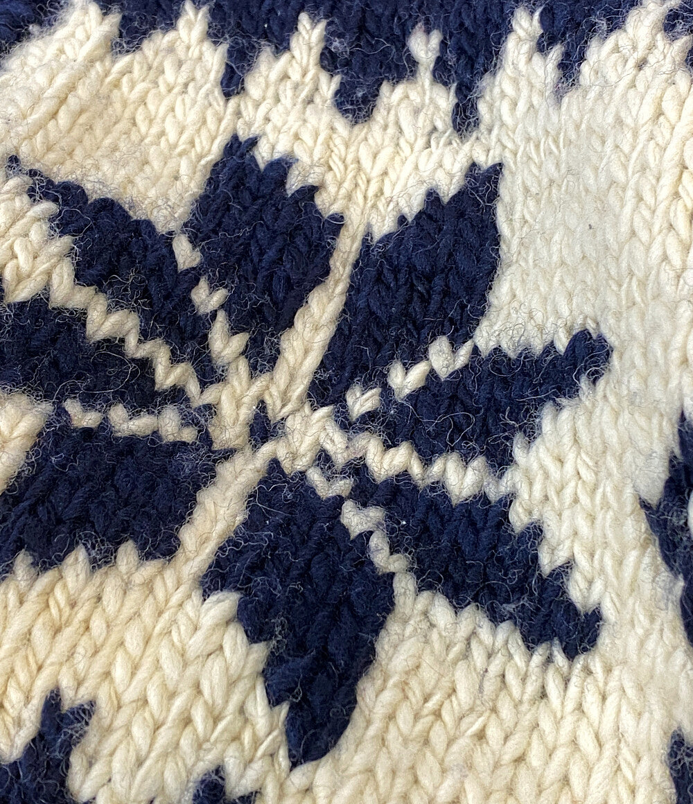 POLO RALPH LAUREN セーター ノルディック柄 フルジップ カウチン メンズ SIZE M ポロ・ラルフローレン