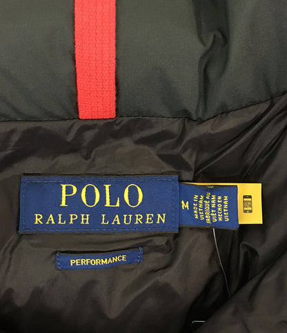 美品 POLO RALPH LAUREN ダウンベスト PERFORMANCE BLK ボア メンズ SIZE M ポロ・ラルフローレン