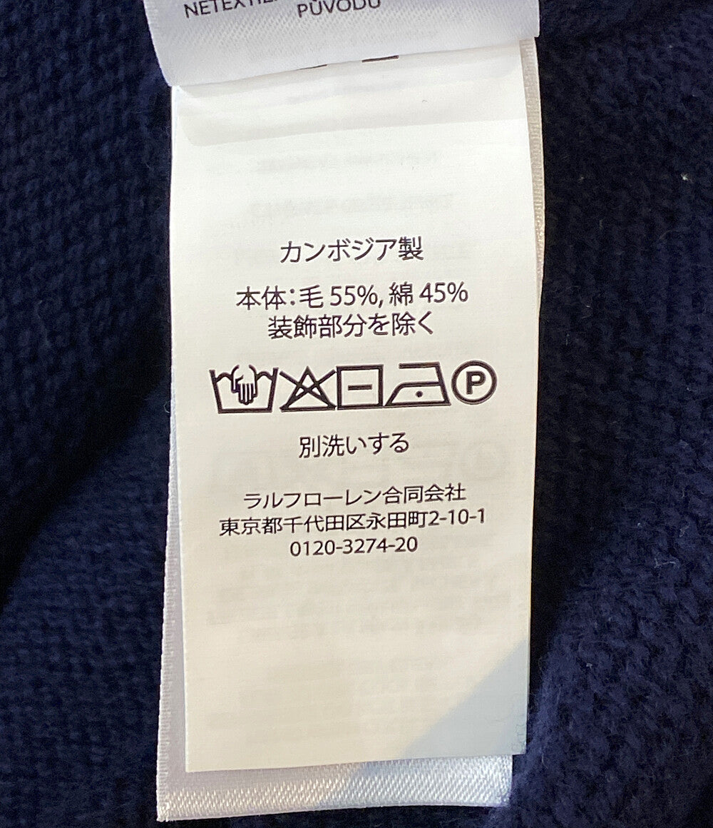 美品 POLO RALPH LAUREN 25FW ビッグフィットフラッグセーターベスト メンズ SIZE L ポロ・ラルフローレン