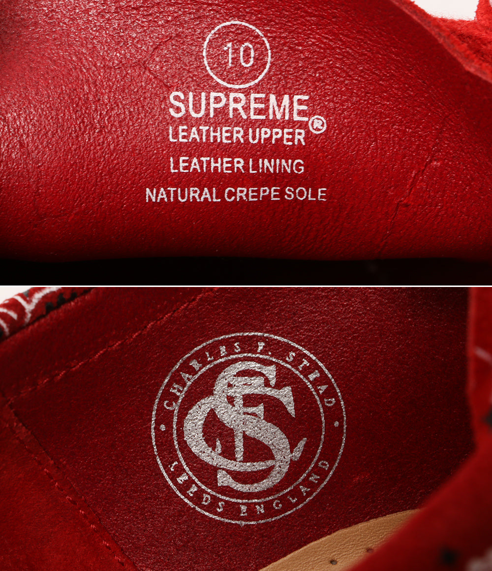 クラークス シュプリーム ワラビーブーツ ペイズリー メンズ SIZE 9 Clarks × supreme