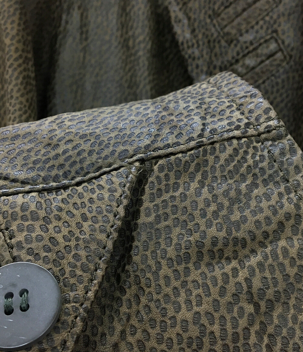ジャンポール・ゴルチェ ダブルボタン レザージャケット 牛革 408433 レディース SIZE - JEAN PAUL GAULTIER