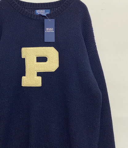 POLO RALPH LAUREN ニット ウール レターマン メンズ SIZE Ｍ ポロ・ラルフローレン