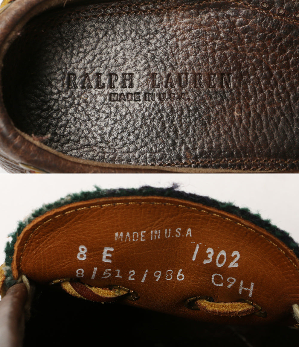 RALPH LAUREN モカシン USA製 ラグ メンズ SIZE 8E ラルフローレン