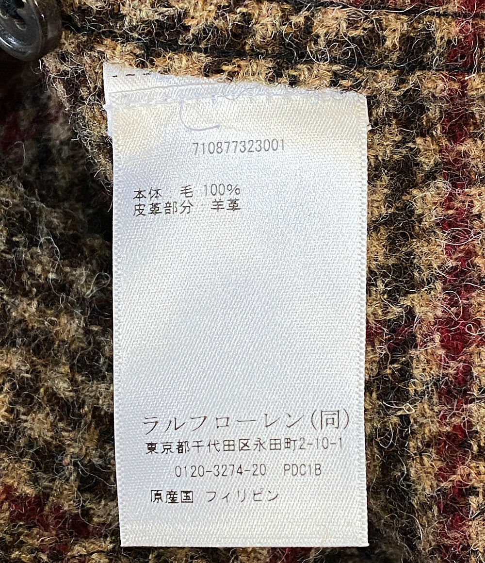 ラルフローレン 美品 長袖シャツ ウール エルボー ブラウン ワンポケ メンズ SIZE L RALPH LAUREN