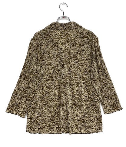 プリーツプリーズ プリーツ長袖シャツ 総柄 レディース SIZE 3 PLEATS PLEASE