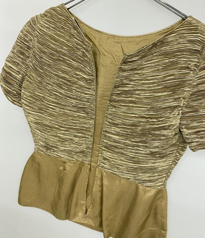 メアリー マクファデン カットソー プリーツ ゴールド レディース SIZE 10 MaryMcFadden