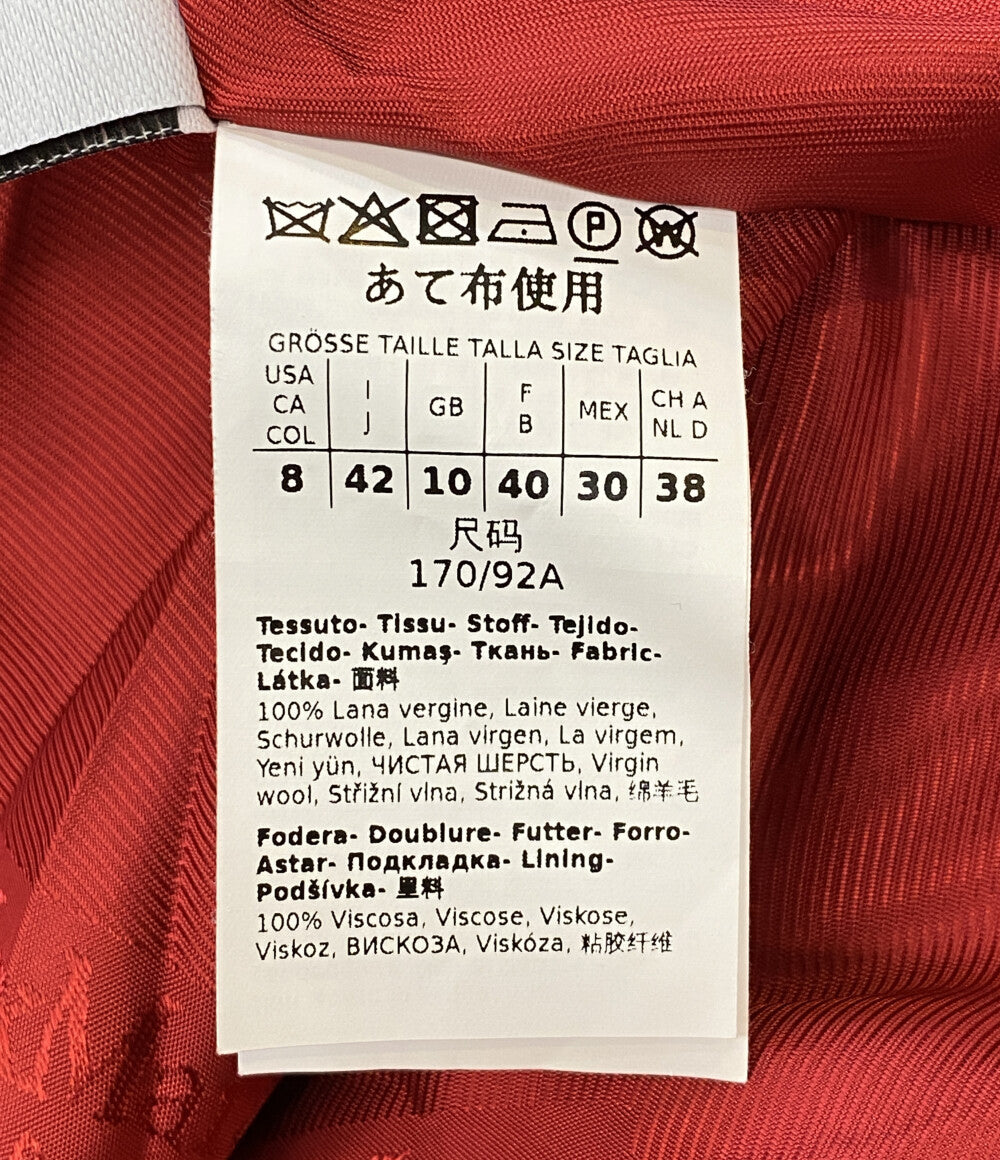 MAX MARA レッド ウールコート レディース SIZE 42 マックスマーラ