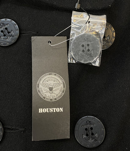 HOUSTON ピーコート ブラック 16WP26 38R 13 スターボタン メンズ SIZE 38 ヒューストン