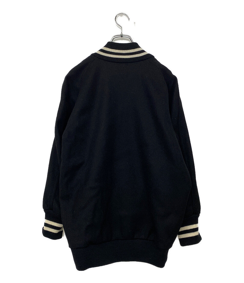 skookun スタジャン ブラック ハーフジップ アメリカ製 メンズ SIZE 38 スクーカム