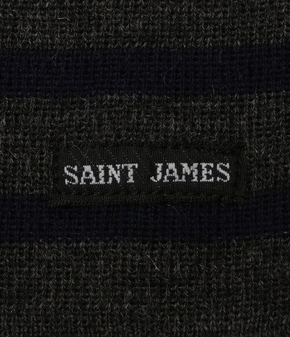 saint james マフラー ネイビー×グレー メンズ セントジェームス