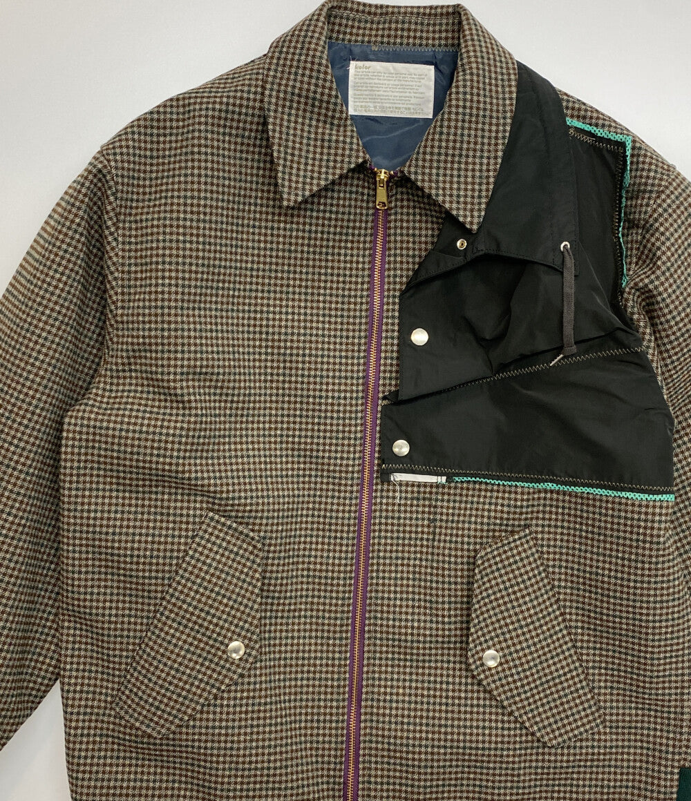 美品 kolor チェック ジップブルゾン メンズ SIZE 2 カラー