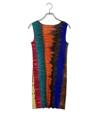 ISSEY MIYAKE ノースリーブワンピース PLEATS PLEASE PP03-JT516 レディース SIZE 3 イッセイミヤケ