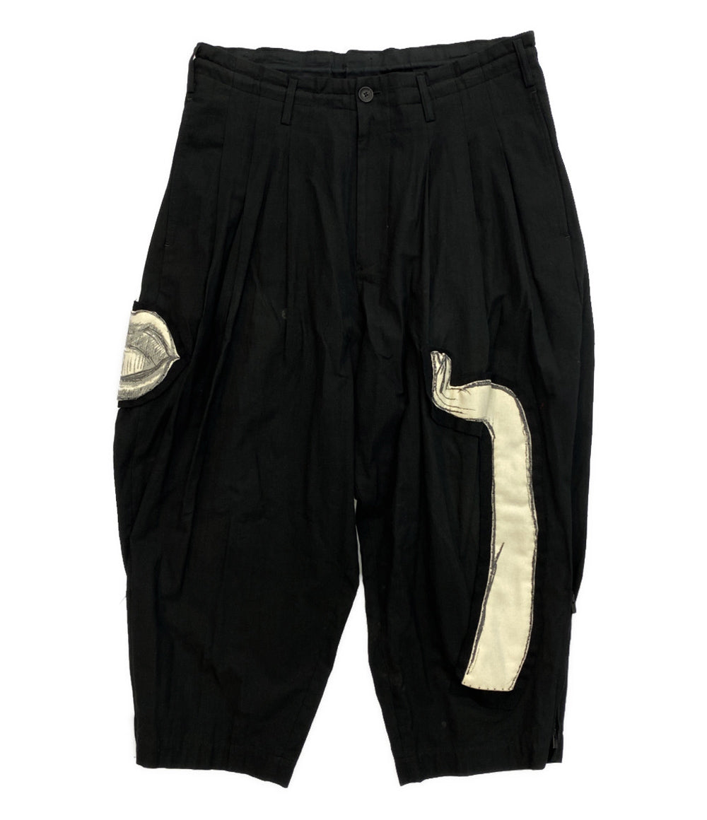 YOHJI YAMAMOTO POUR HOMME サイドジップパッチワークパンツ ワイドパンツ 22ss メンズ SIZE 2 ヨウジヤマモトプールオム