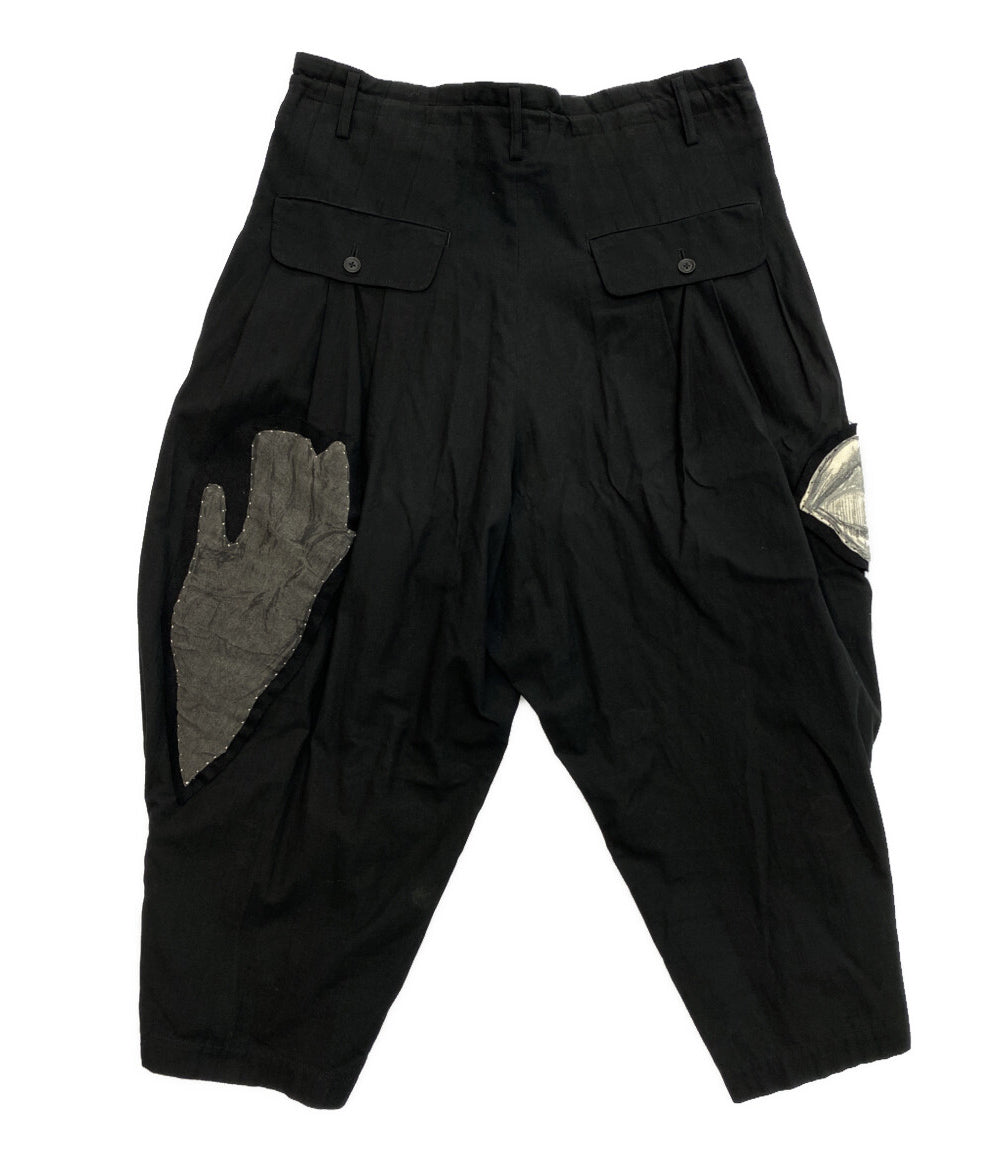 YOHJI YAMAMOTO POUR HOMME サイドジップパッチワークパンツ ワイドパンツ 22ss メンズ SIZE 2 ヨウジヤマモトプールオム