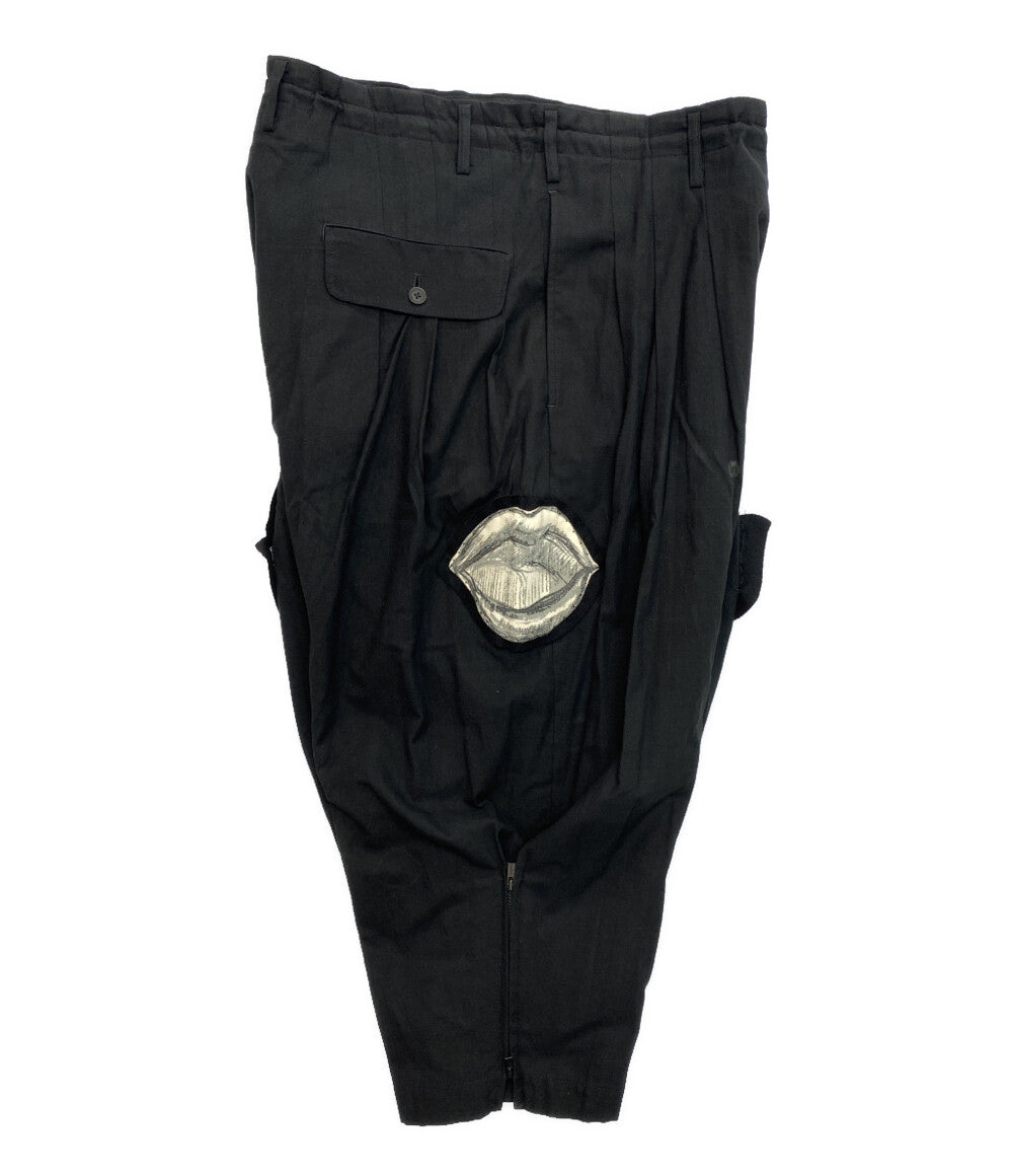 YOHJI YAMAMOTO POUR HOMME サイドジップパッチワークパンツ ワイドパンツ 22ss メンズ SIZE 2 ヨウジヤマモトプールオム