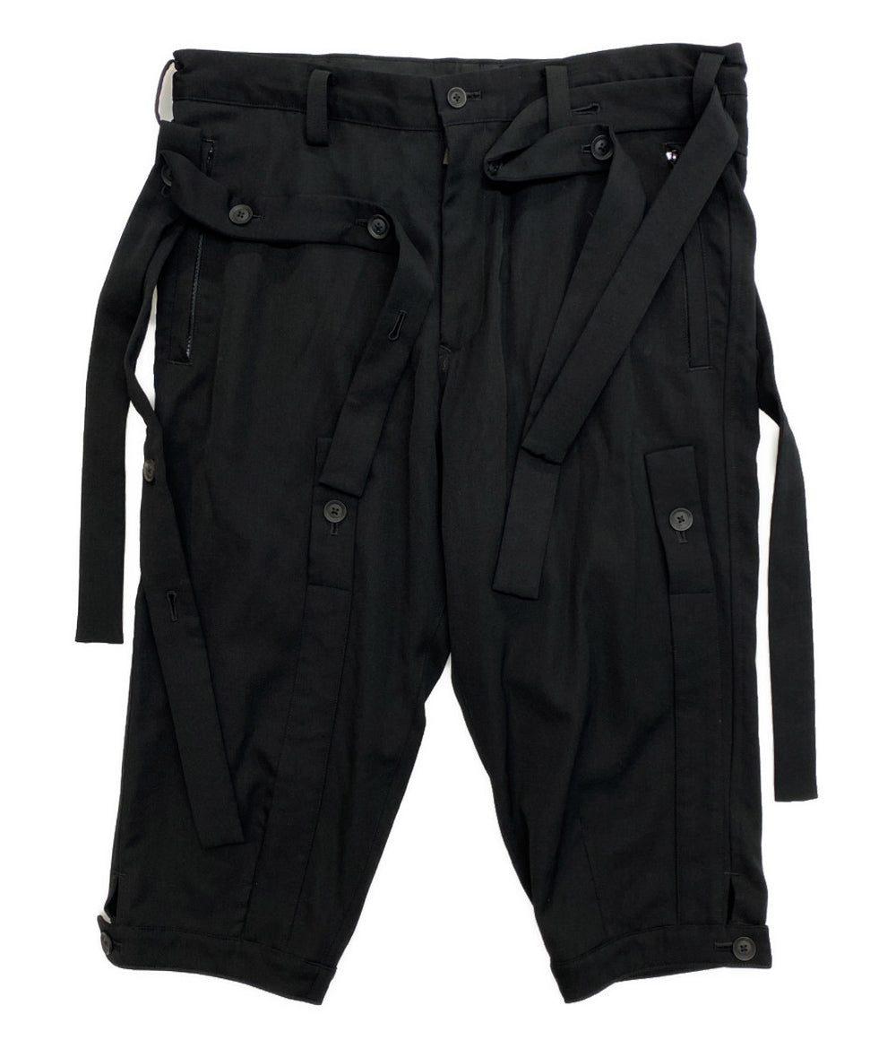 YOHJI YAMAMOTO POUR HOMME テープアレンジウールギャバジンパンツ 20ss HN-P54-100 メンズ SIZE 2 ヨウジヤマモトプールオム