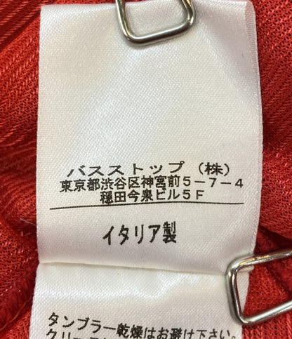 アレキサンダーマックイーン ドレス フリルワンピース レッド ローズ KRCQ-YM-1307 レディース SIZE S Alexander McQueen