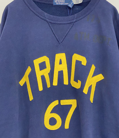 RALPH LAUREN スウェット ヴィンテージフィット グラフィック 前V ネイビー メンズ SIZE XL ラルフローレン