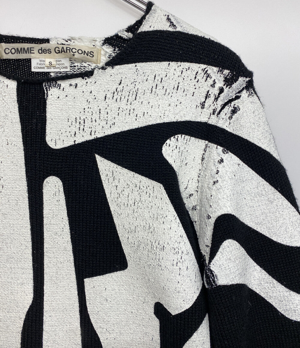 COMME des GARCONS 長袖ニット ペイント加工 2022AW GJ-N009 レディース SIZE S コムデギャルソン