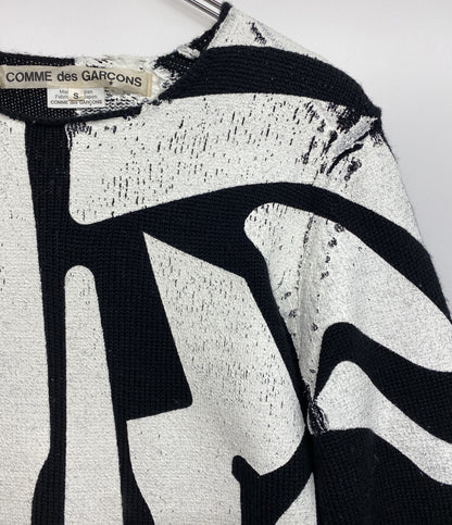 COMME des GARCONS 長袖ニット ペイント加工 2022AW GJ-N009 レディース SIZE S コムデギャルソン