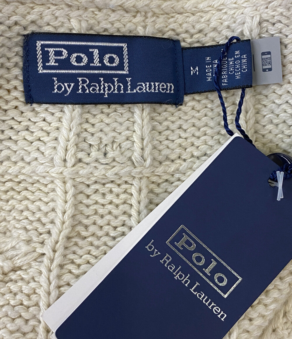 美品 POLO RALPH LAUREN ニット エンブロイダリー コットンブレンド クリケット メンズ SIZE M ポロ・ラルフローレン