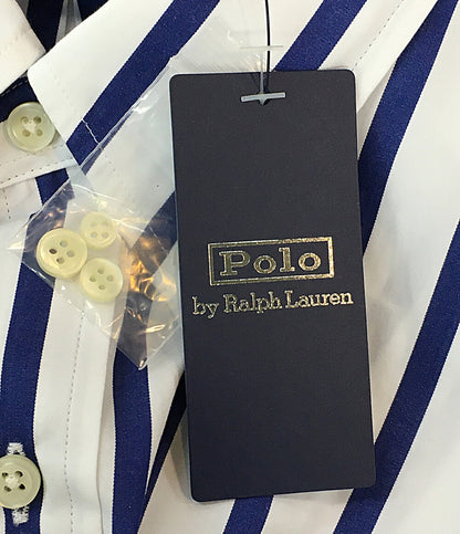 美品 POLO RALPH LAUREN 長袖シャツ ワイドストライプ ボタンダウン CLASSIC FIT メンズ SIZE L ポロ・ラルフローレン