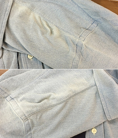 POLO RALPH LAUREN 長袖シャツ ボタンダウン カノコ ビックポロ INDIGO メンズ SIZE L ポロ・ラルフローレン