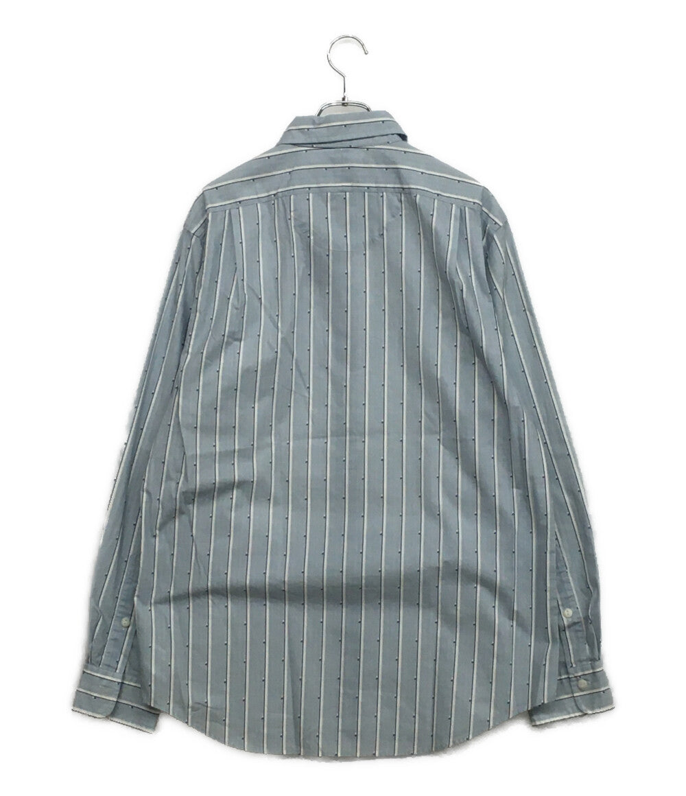 POLO RALPH LAUREN 長袖シャツ ワーク ネコ目ボタン ストライプ CLASSIC FIT メンズ SIZE L ポロ・ラルフローレン
