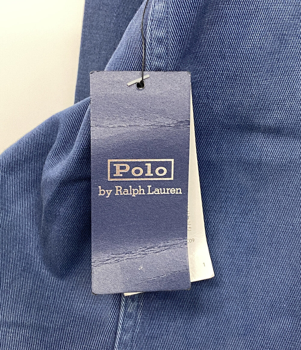 美品 RALPH LAUREN ジャケット ワーク ユーロワークデザイン USED加工 ネイビー メンズ SIZE L ラルフローレン