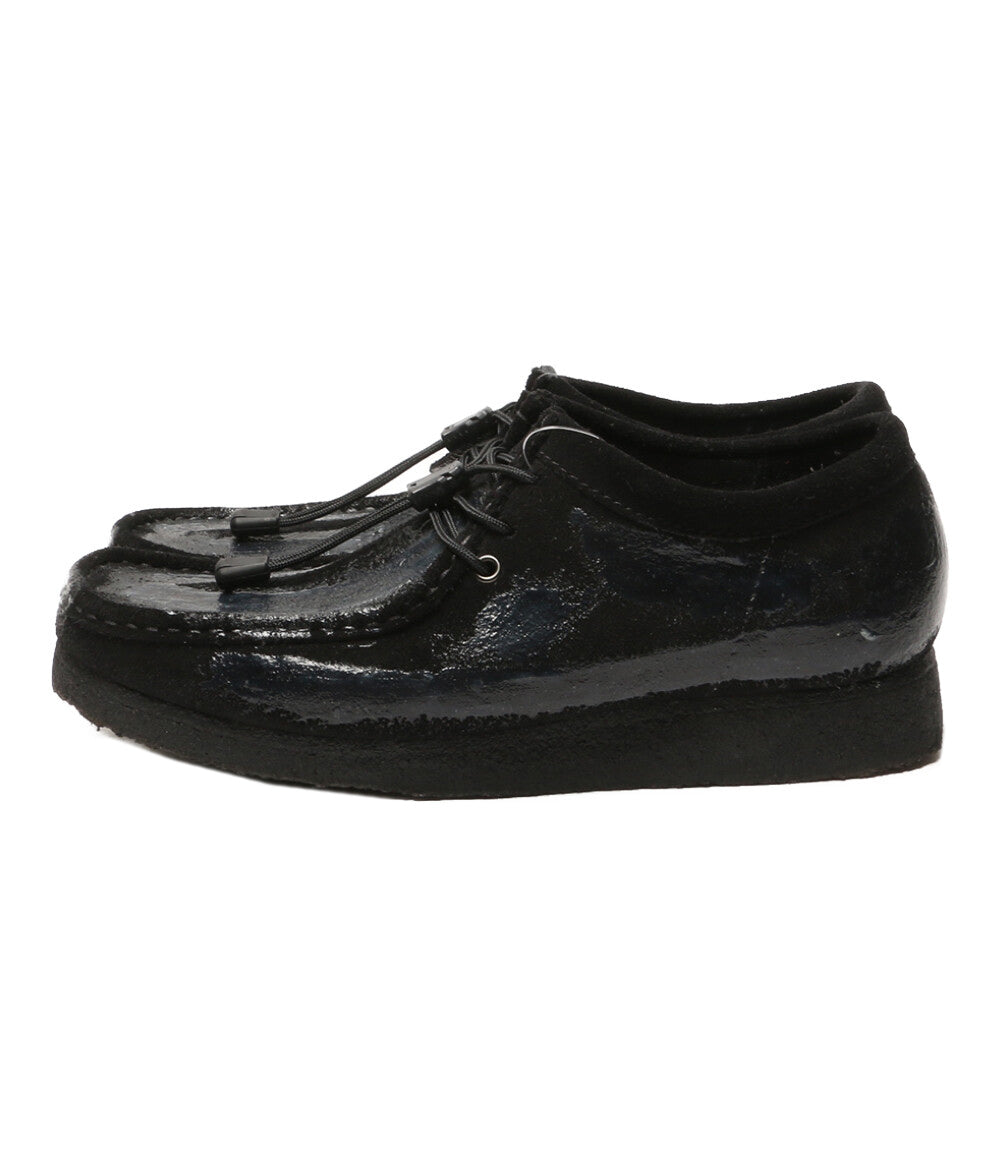 美品 Clarks × POLIQUANT ポリクアント モカシン ワラビー Wallabee Black Suede 11826 メンズ SIZE UK 8 クラークス