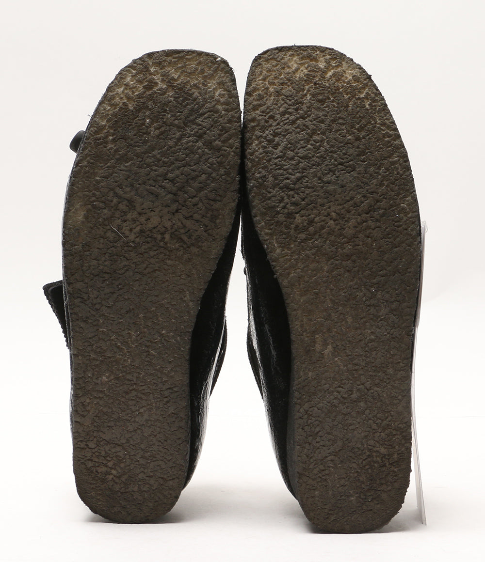 美品 Clarks × POLIQUANT ポリクアント モカシン ワラビー Wallabee Black Suede 11826 メンズ SIZE UK 8 クラークス