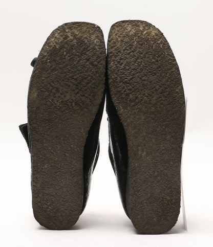 美品 Clarks × POLIQUANT ポリクアント モカシン ワラビー Wallabee Black Suede 11826 メンズ SIZE UK 8 クラークス