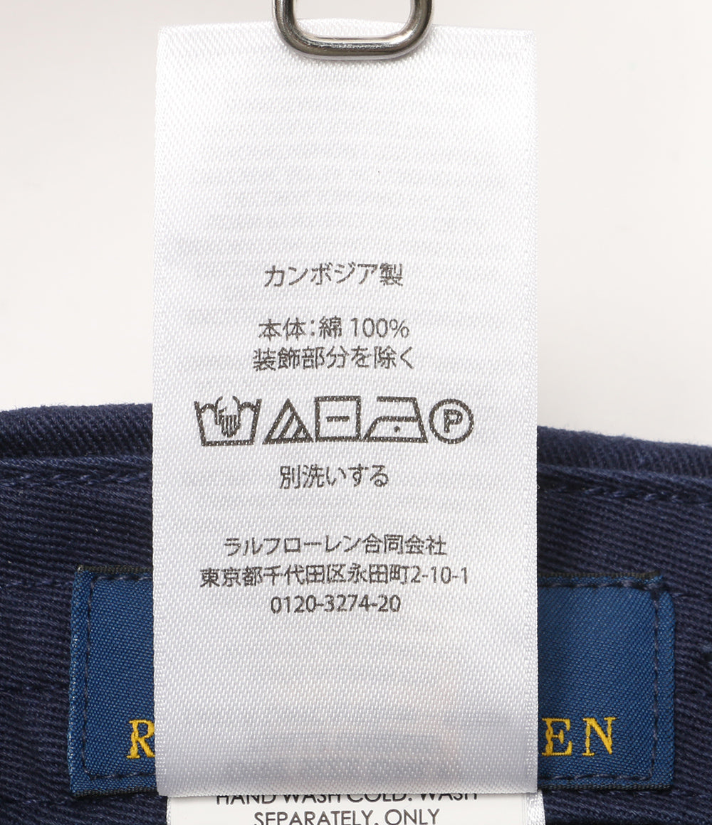 美品 POLO RALPH LAUREN 25FW NY パッチ ツイル ボール キャップ メンズ SIZE ONE SIZE ポロ・ラルフローレン