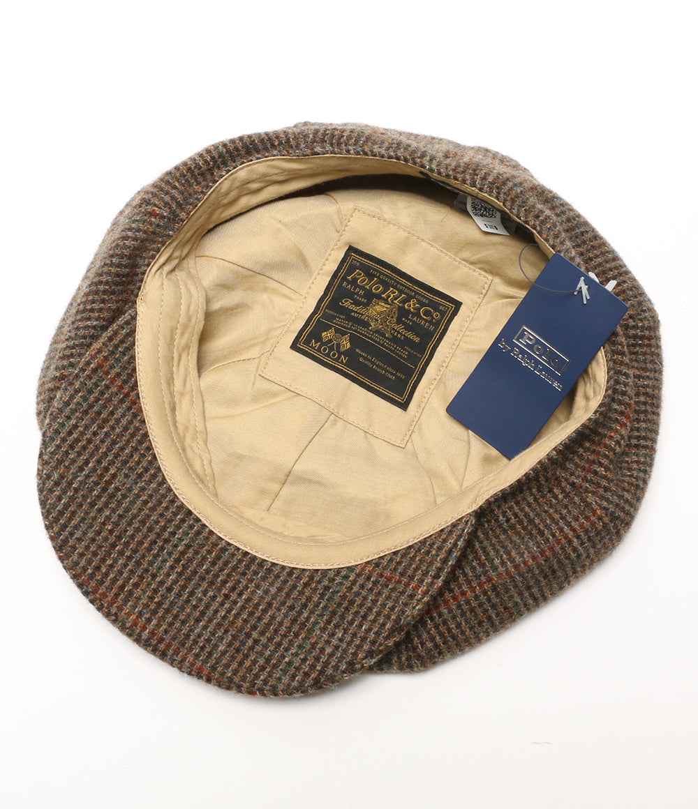 美品 POLO RALPH LAUREN キャップ MOON WOOL HUNTING HAT BROWN メンズ SIZE L/XL ポロ・ラルフローレン