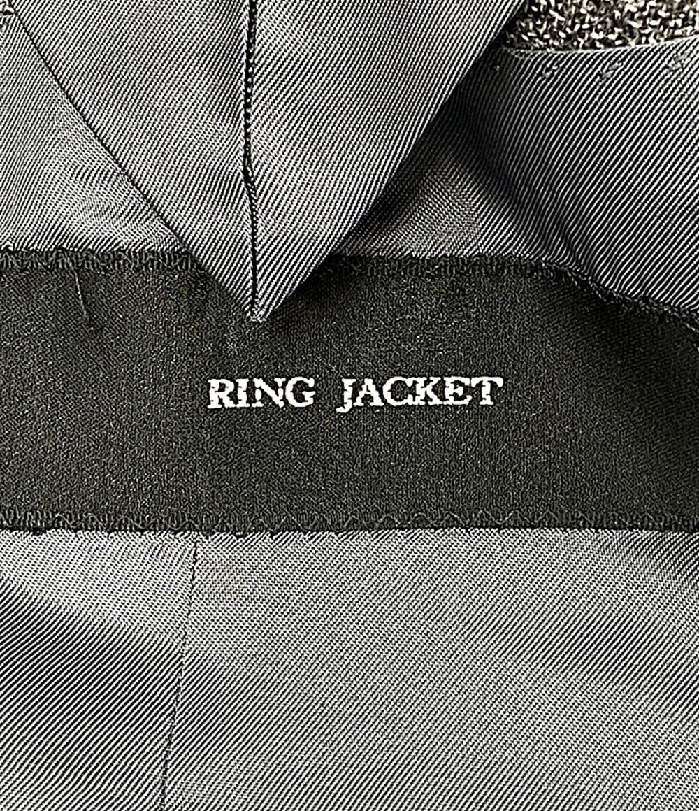RING JACKET スーツ グレー ストライプ RT025F40C メンズ SIZE 48 リングジャケット