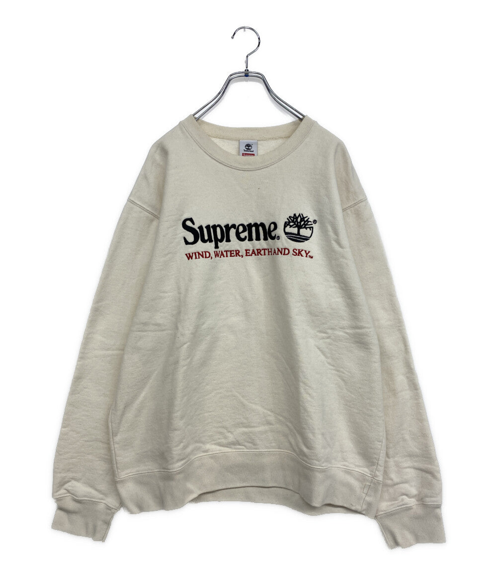 Supreme × TIMBERLAND ティンバーランド スウェット CREW NECK SWEAT ナチュラル
