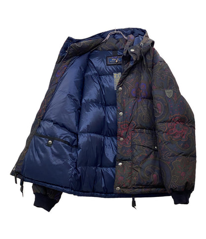 美品 POLO RALPH LAUREN ダウンジャケット ウォーターリペラント ペイズリー メンズ SIZE L ポロ・ラルフローレン