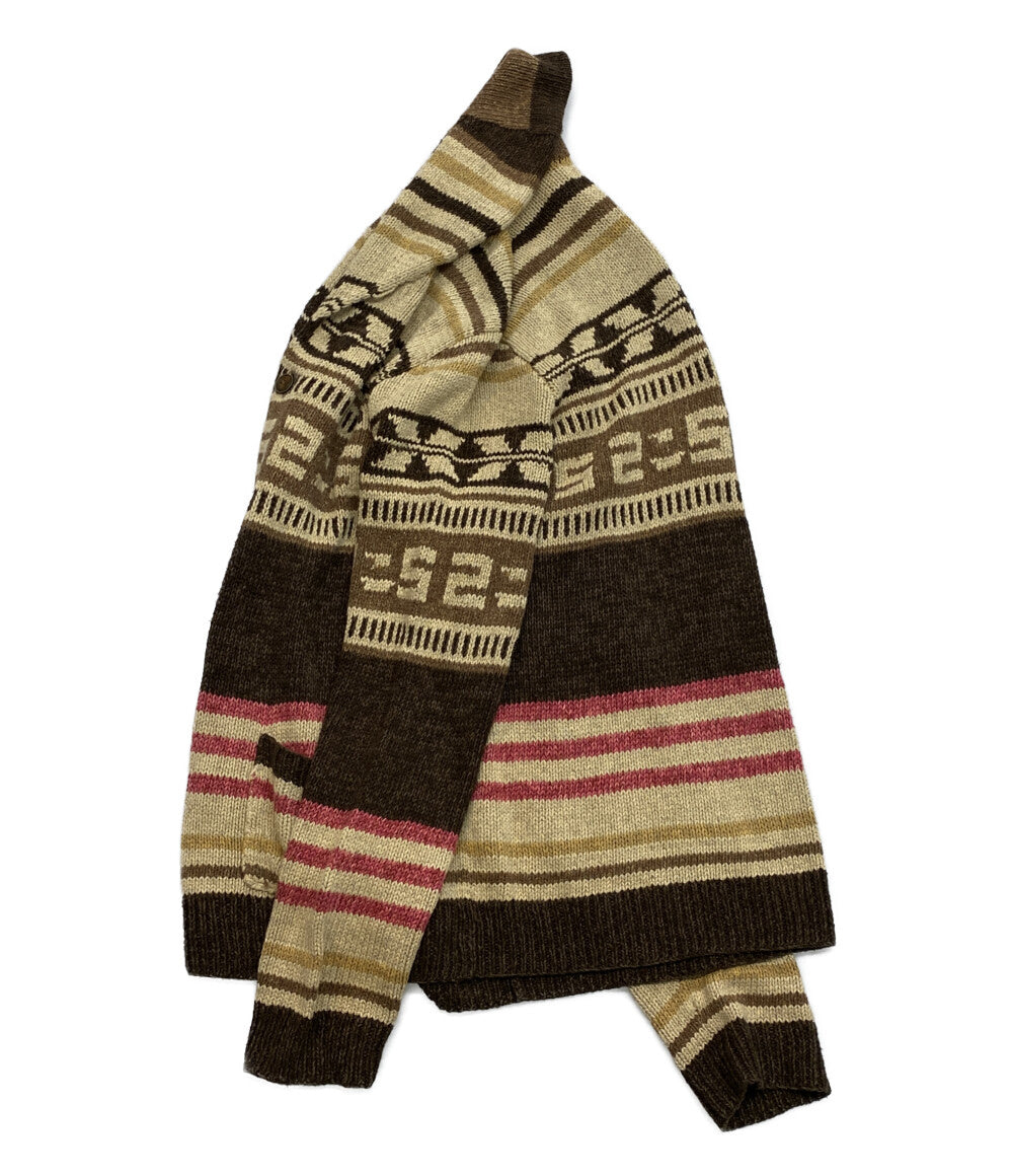RRL RALPH LAUREN カーディガン ショールカラー HNAD KNIT SILK混 90s メンズ SIZE XL ダブルアールエル
