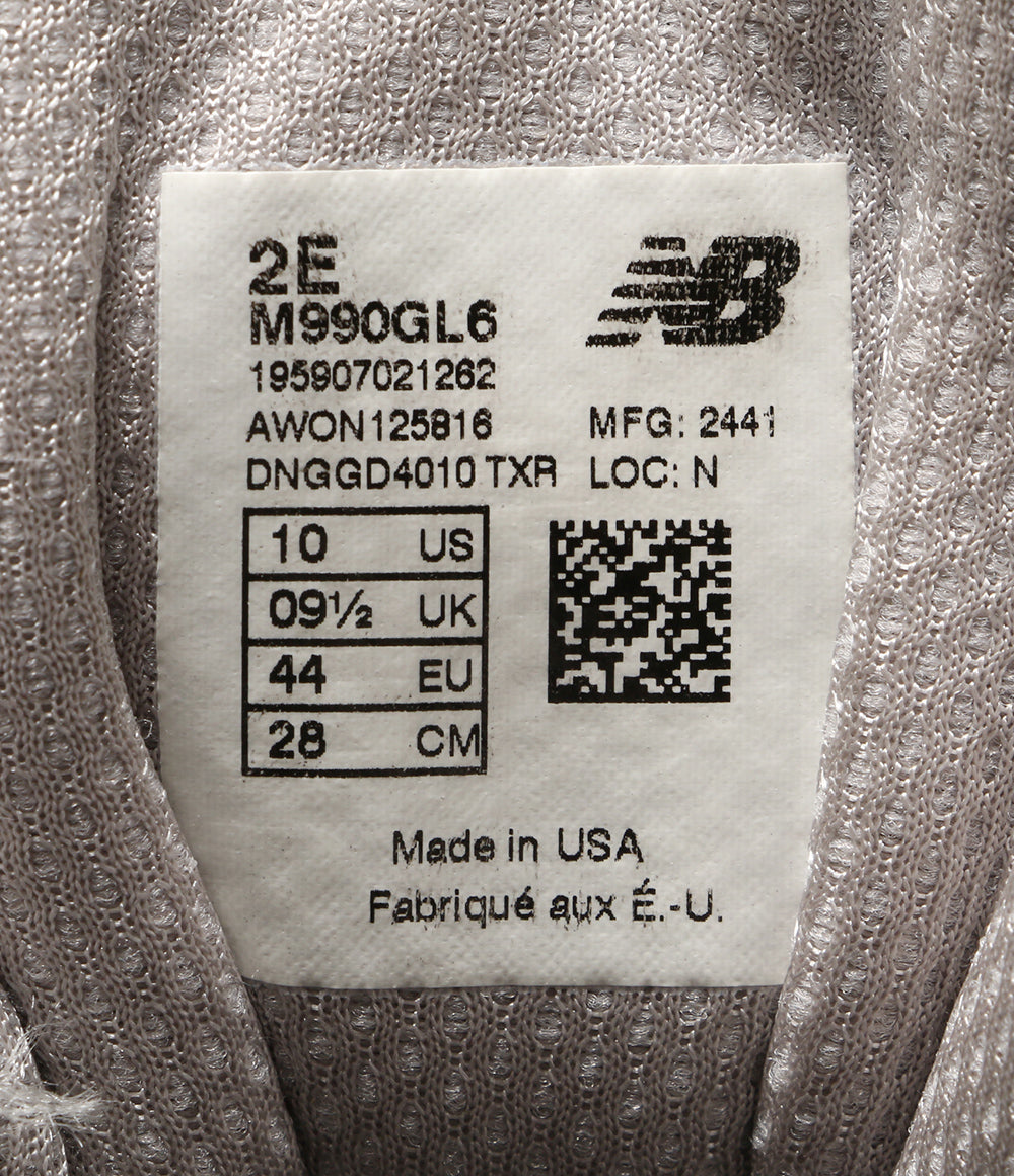 new balance スニーカー Made in USA 990v6 M990GL6 メンズ SIZE 28cm ニューバランス