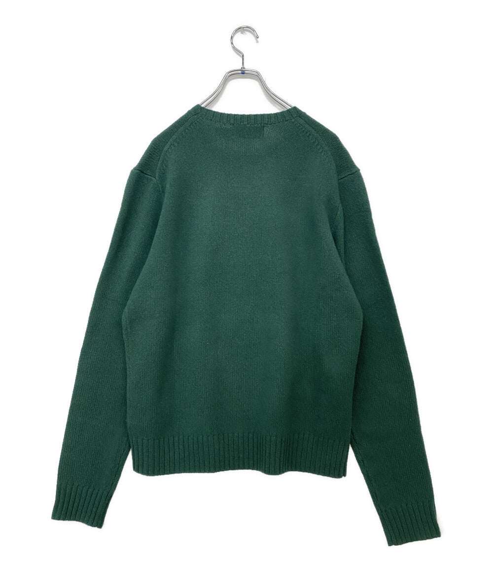 美品 POLO RALPH LAUREN ニット Poloベアセーター グリーン ウール メンズ SIZE M ポロ・ラルフローレン