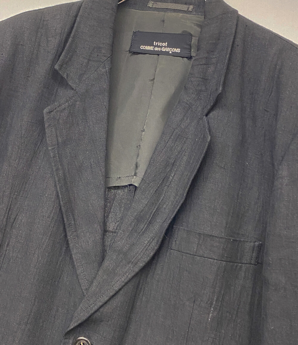 TRICOT COMME des GARCONS テーラードジャケット リネン TJ-110330 レディース SIZE - トリココムデギャルソン