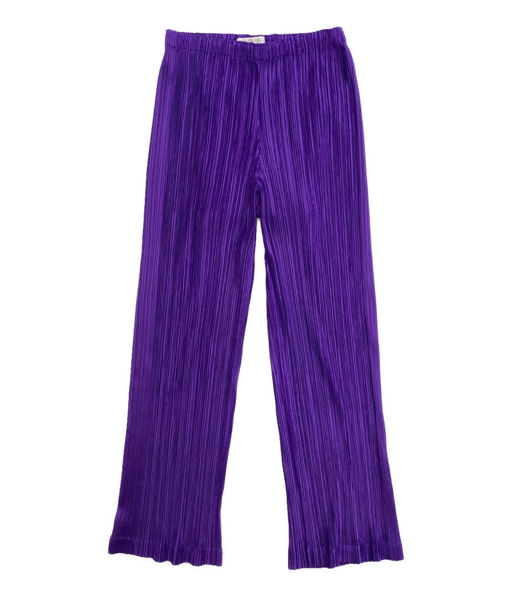 PLEATS PLEASE プリーツパンツ パープル 09aw PP93-JF691 レディース SIZE 1 プリーツプリーズ
